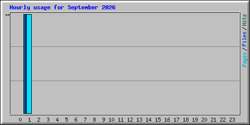 Hourly usage for September 2026